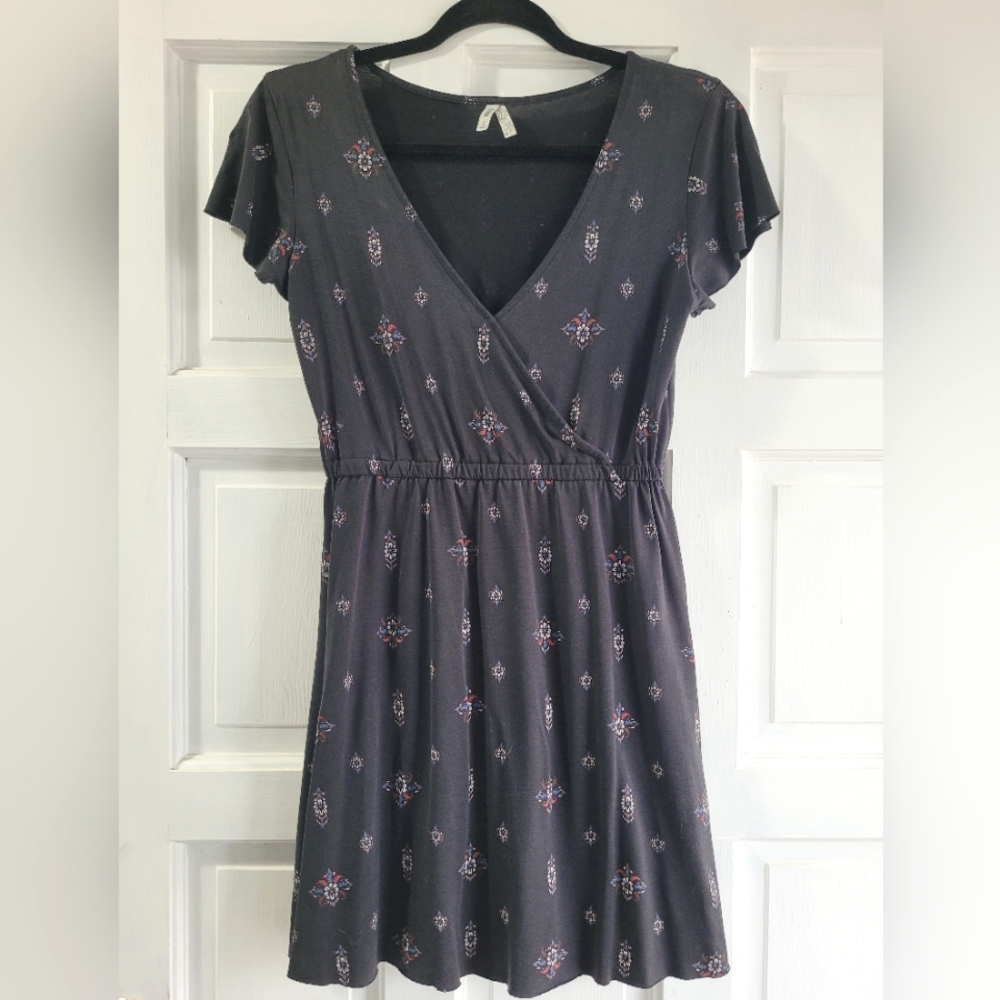 Black Mudd Dress, Size Small, Summer Lightweight Dress